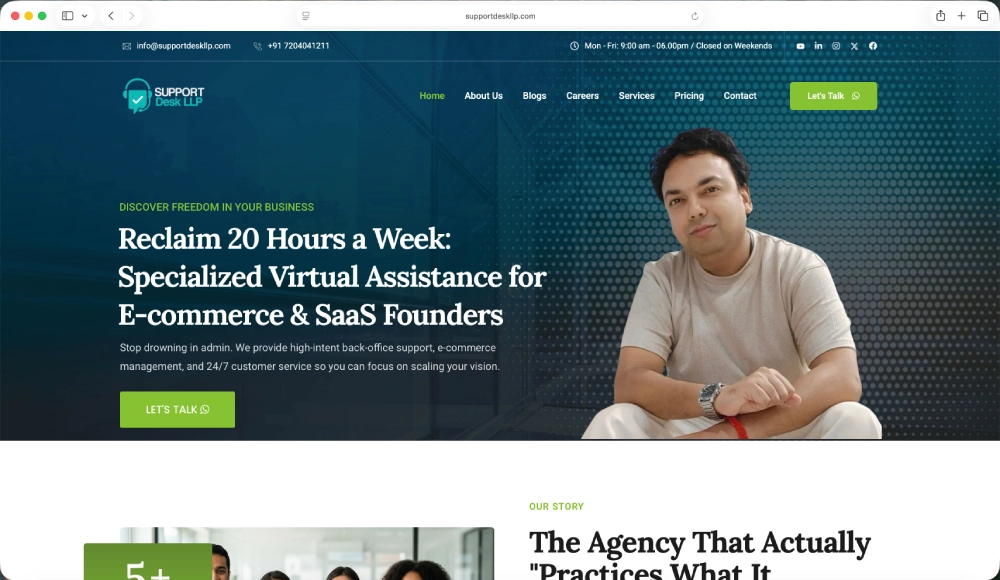 SupportDesk LLP website